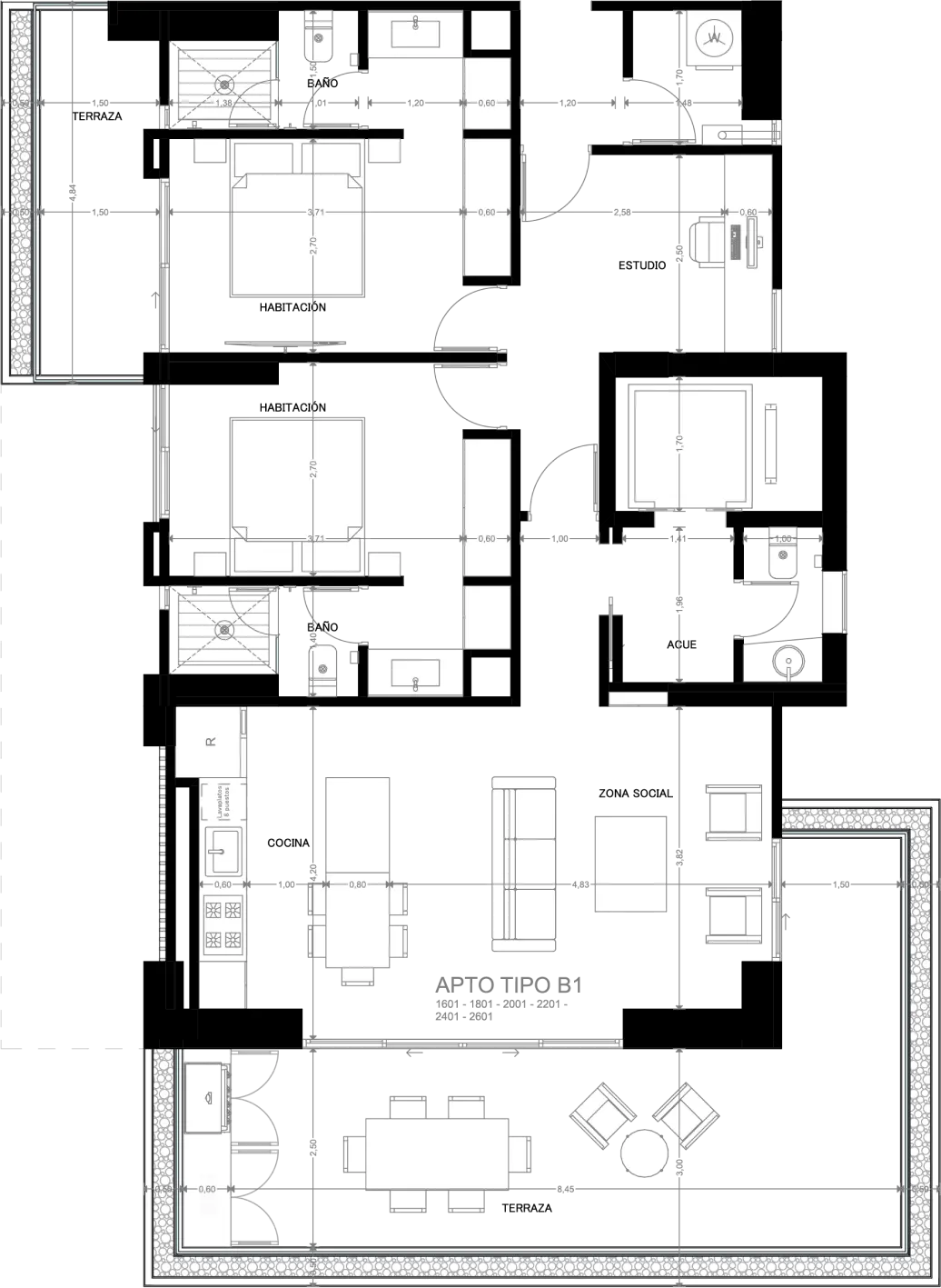 Planos Apto 1801 Morph Lalinde