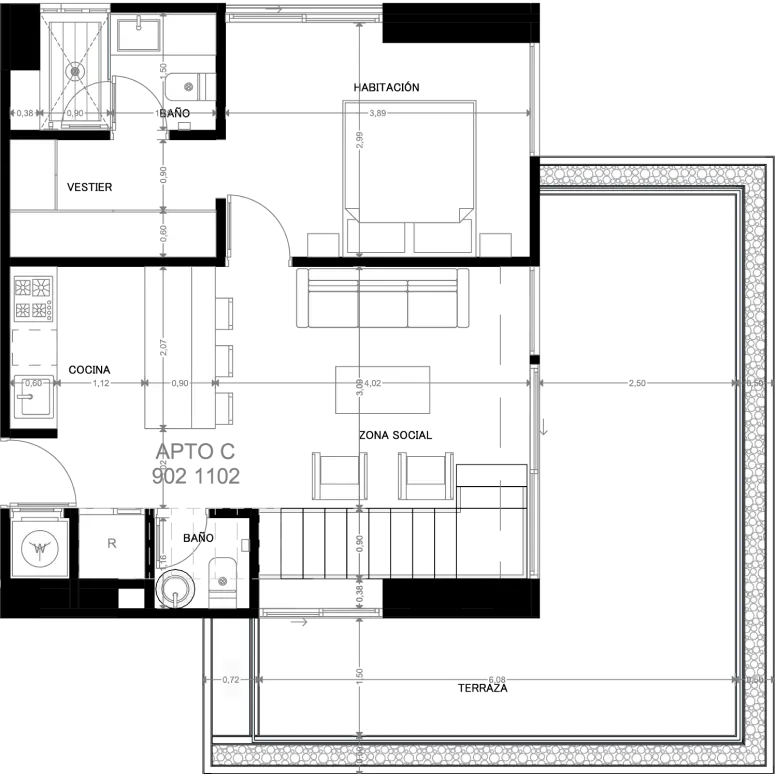 Planos Apto 902 Morph Lalinde