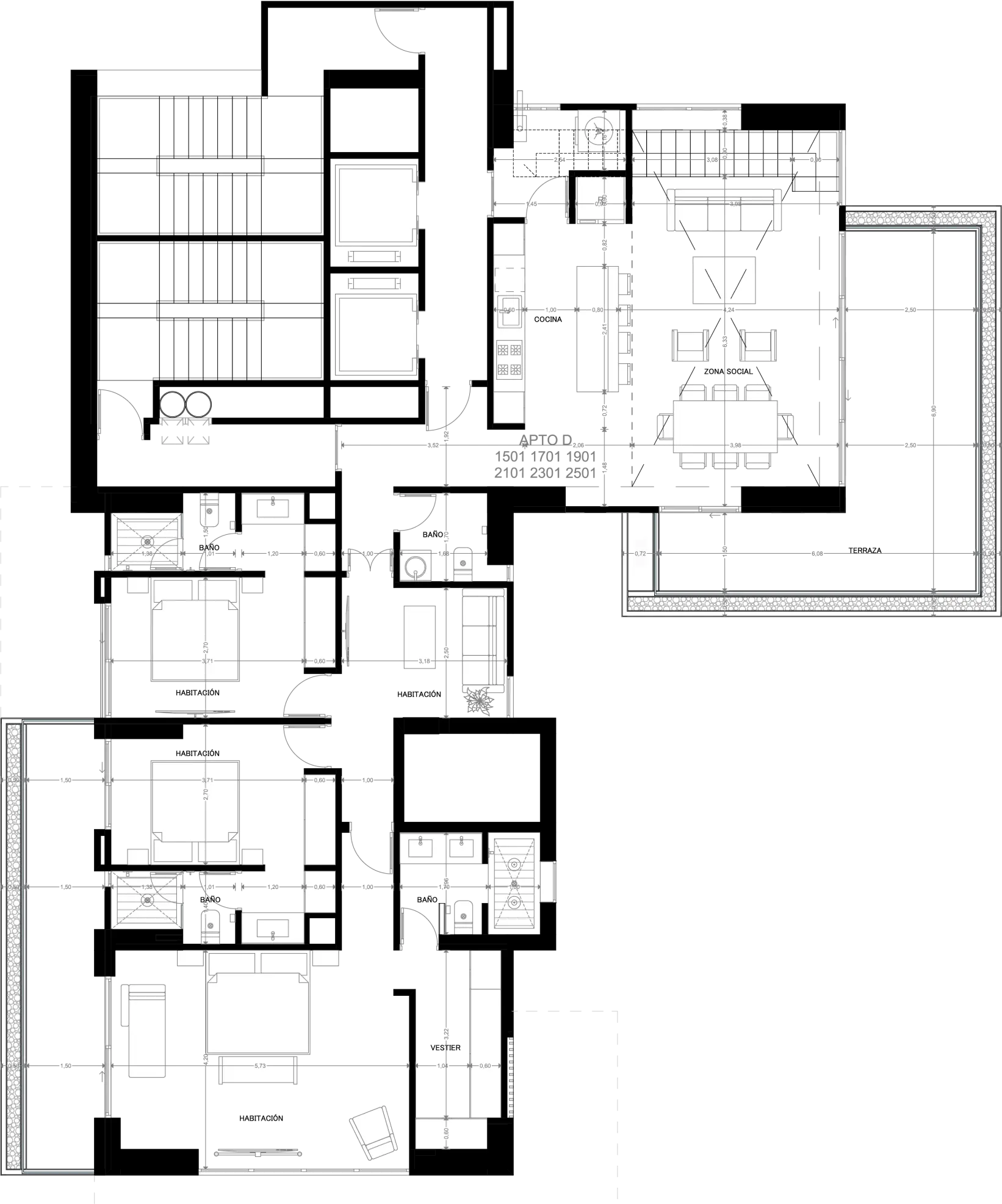 Planos Apto 2501 Morph Lalinde