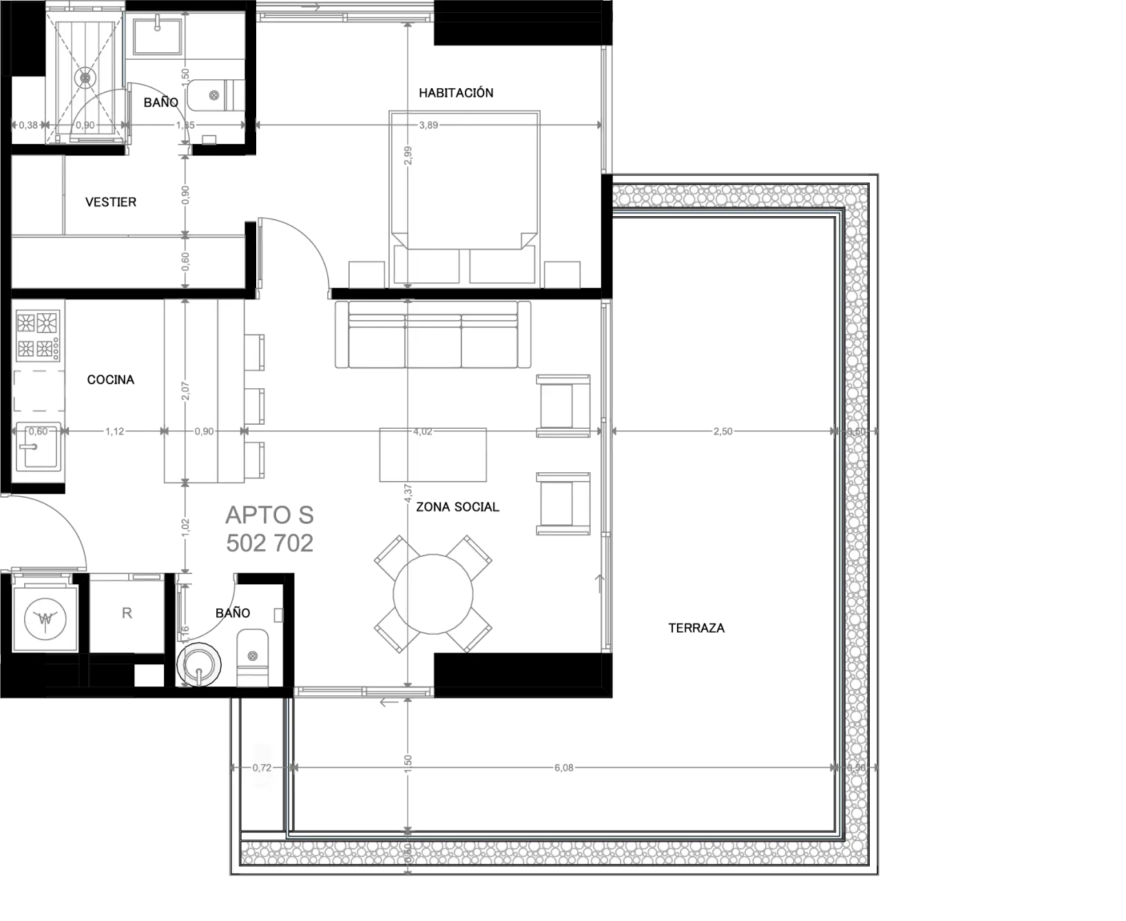 Planos Apto 702 Morph Lalinde