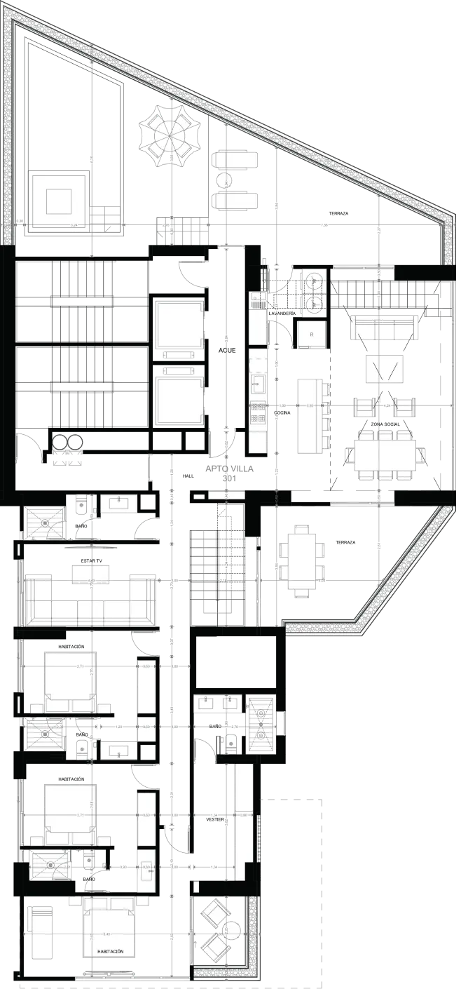 Planos Apto Villa Morph Lalinde